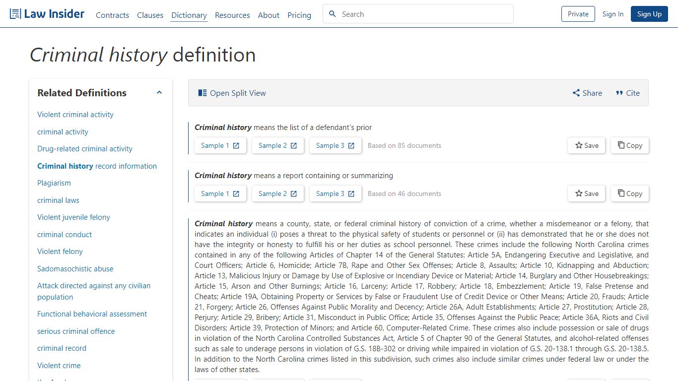 Criminal history Definition: 479 Samples | Law Insider
